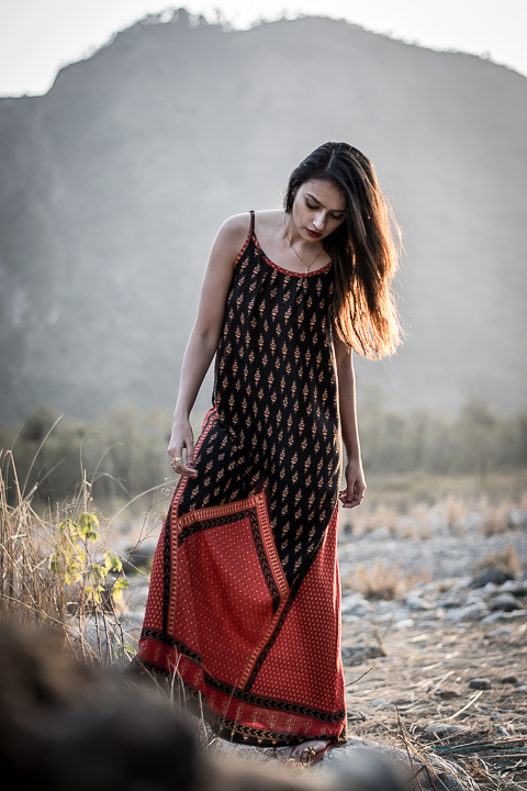 Color Block Print indian dress shradsblog