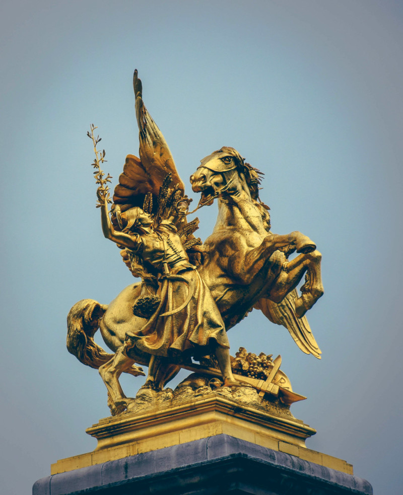Sculpture on Pont Alexandre III bridge